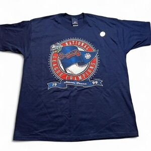 Vintage‎ 1999 Atlanta Braves MLB National League Championship T-shirt size XL
